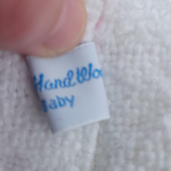 Churchill Weavers Baby Blanket Handloom Berea KY White Pink Yellow Stripes Soft - Picture 3 of 3